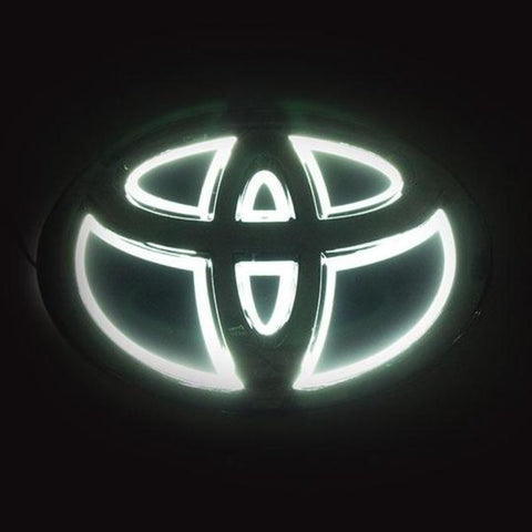 Image of Tiktok TOYOTA Logo Light And Rear Logo Light Red White Blue 4D 5D