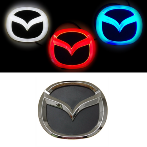 Image of Tiktok MAZDA Front Logo Light And Rear Logo Light Red White Blue 4D 5D
