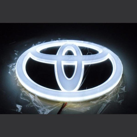 Image of Tiktok TOYOTA Logo Light And Rear Logo Light Red White Blue 4D 5D