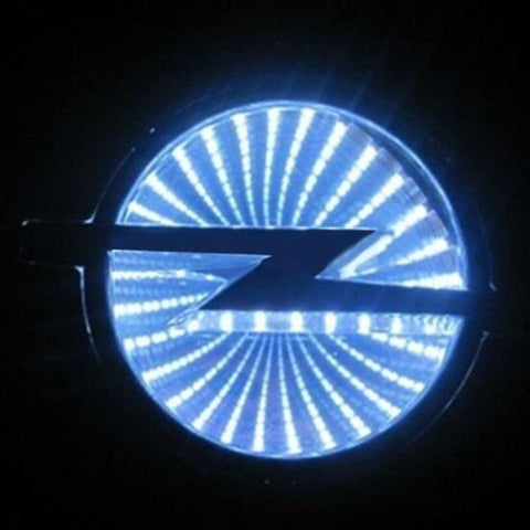 Image of Tiktok OPEL Logo Light Red White Blue 3D 5D