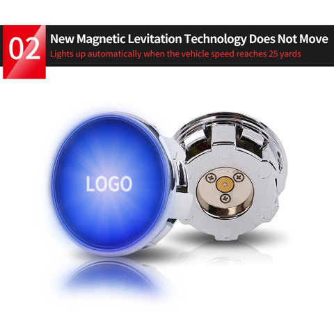 Image of Tiktok 4pcs Hub Led Lights Cap Car Floating Illumination