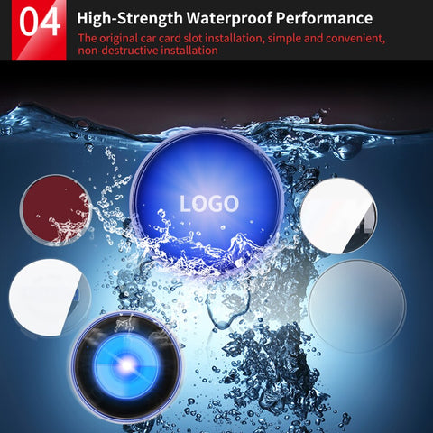 Image of Tiktok 4pcs Hub Led Lights Cap Car Floating Illumination