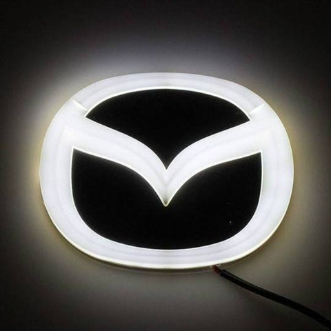 Image of Tiktok MAZDA Front Logo Light And Rear Logo Light Red White Blue 4D 5D
