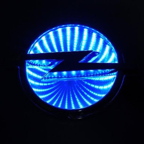 Image of Tiktok OPEL Logo Light Red White Blue 3D 5D