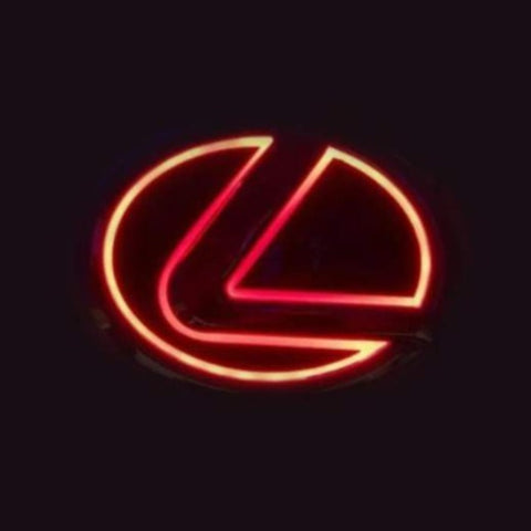 Image of Tiktok LEXUS Front Logo Light And Rear Logo Light Red White Blue 4D 5D