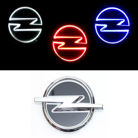 Image of Tiktok OPEL Logo Light Red White Blue 3D 5D