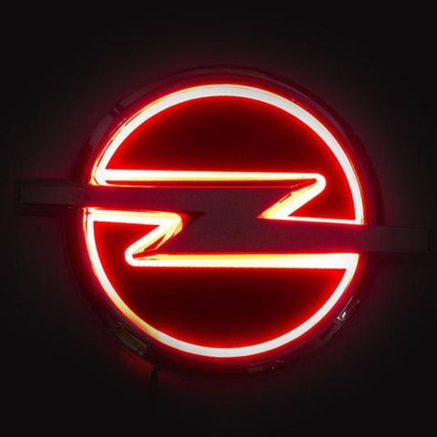 Image of Tiktok OPEL Logo Light Red White Blue 3D 5D