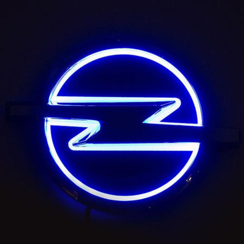 Image of Tiktok OPEL Logo Light Red White Blue 3D 5D