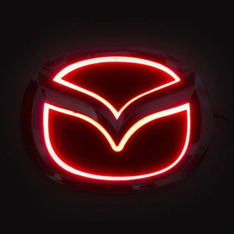 Image of Tiktok MAZDA Front Logo Light And Rear Logo Light Red White Blue 4D 5D
