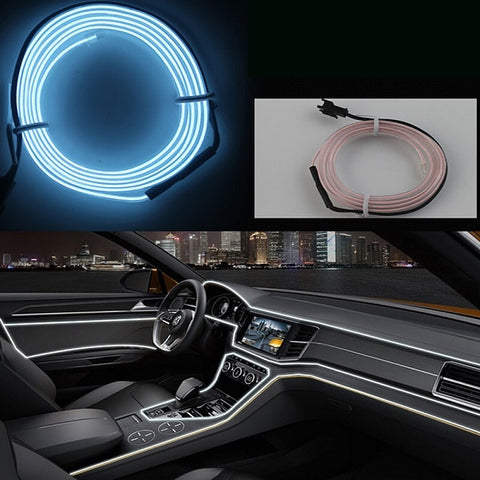 Image of Tiktok Ambient Lamp RGB Car LED Neon cold light Auto interior atmosphere light