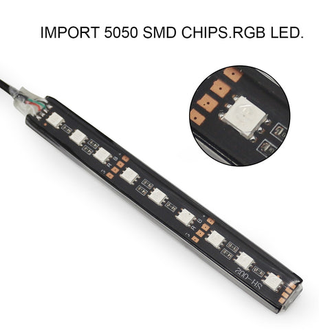 Image of Tiktok Car Interior LED Decorative Light Bar Ambient Foot Lamp