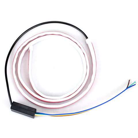 Image of Tiktok Car Rear Trunk Tail Light 120cm Colorful Dynamic Reverse Warning LED