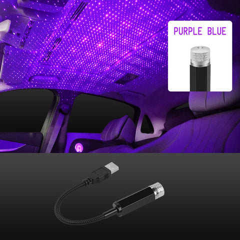 Image of Tiktok Car Roof Star Light Interior LED Starry Laser Atmosphere Ambient