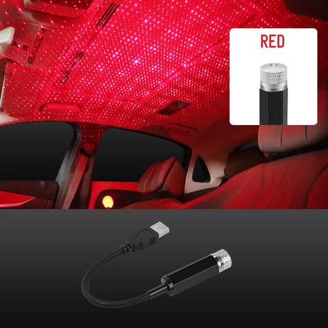 Image of Tiktok Car Roof Star Light Interior LED Starry Laser Atmosphere Ambient