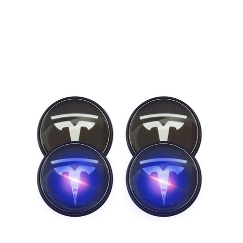Image of Tiktok Tesla Car Modification Hub Cap Light Cover wheel