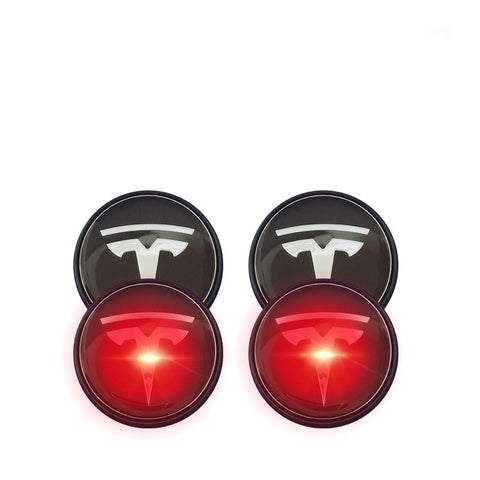 Image of Tiktok Tesla Car Modification Hub Cap Light Cover wheel