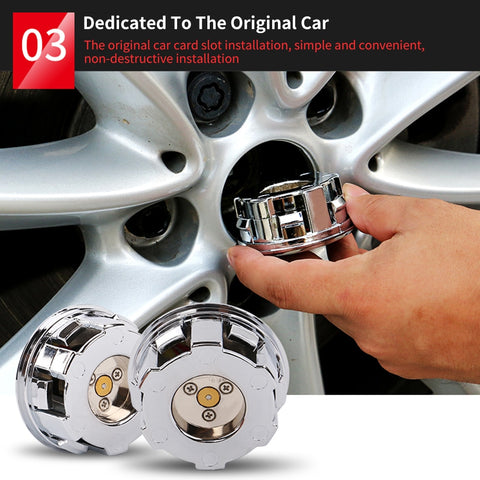 Image of Tiktok 4pcs Hub Led Lights Cap Car Floating Illumination