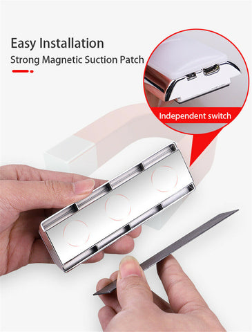 Image of Tiktok RGB LED Car Interior Atmosphere Lights Charging Foot Lamp 2Pcs