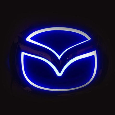 Image of Tiktok MAZDA  Front Logo Light And Rear Logo Light Red White Blue 4D 5D