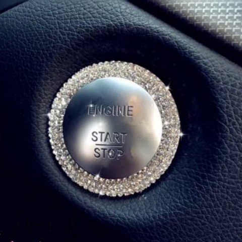 Image of Bling Bling Car Steering Wheel Decorative Diamond Sticker1