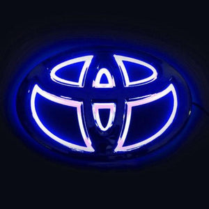 Tiktok TOYOTA  Logo Light And Rear Logo Light Red White Blue 4D 5D