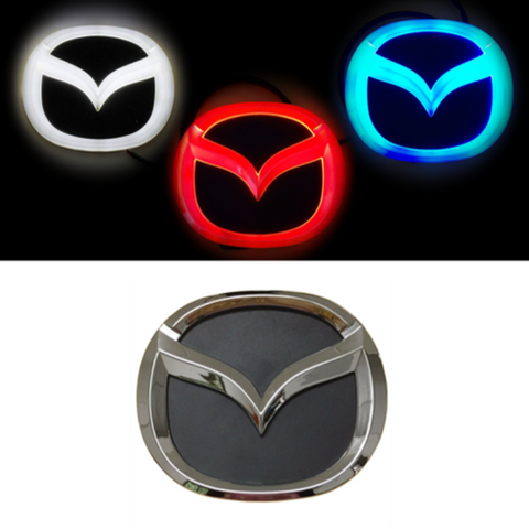 Image of Tiktok MAZDA  Front Logo Light And Rear Logo Light Red White Blue 4D 5D