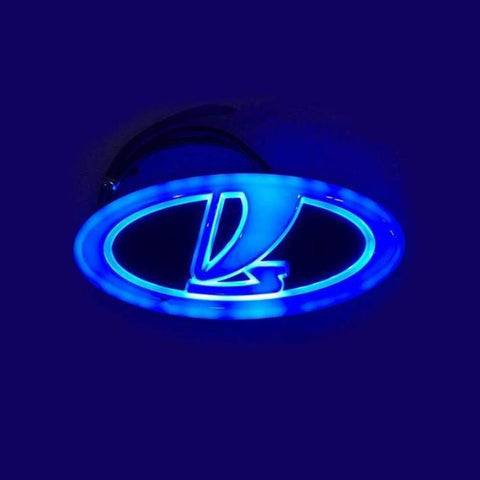 Image of UAZ LADA SAMARA Rear Logo Light Red White Blue 4D