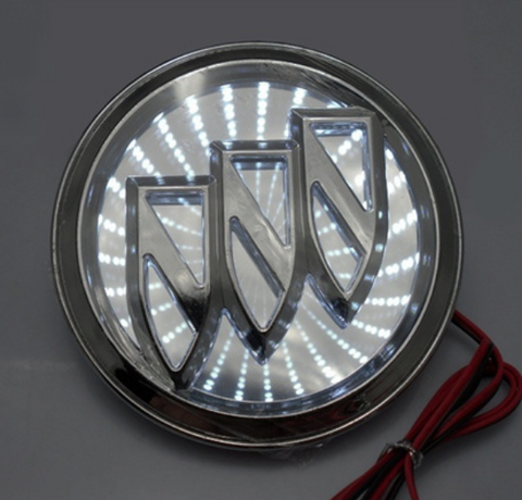 Image of Tiktok BUICK Emblem Light White Red Blue 3D And Dynamic Logo