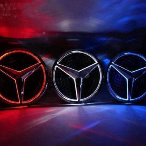 Image of Tiktok MERCEDES BENS  Front Center Logo Light And Rear Logo Light