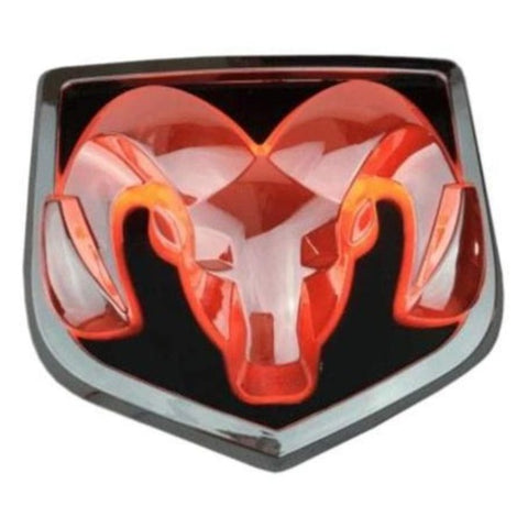 Image of Tiktok DODGE Front Logo Light And Rear Logo Light Red White Blue