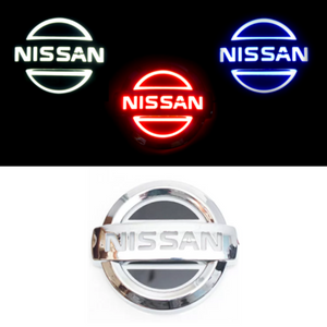 Tiktok NISSAN Rear and Front Logo Light Red White Blue 4D 5D