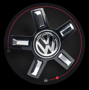 VOLKSWAGEN light Car Floating Illumination Wheel Caps LED