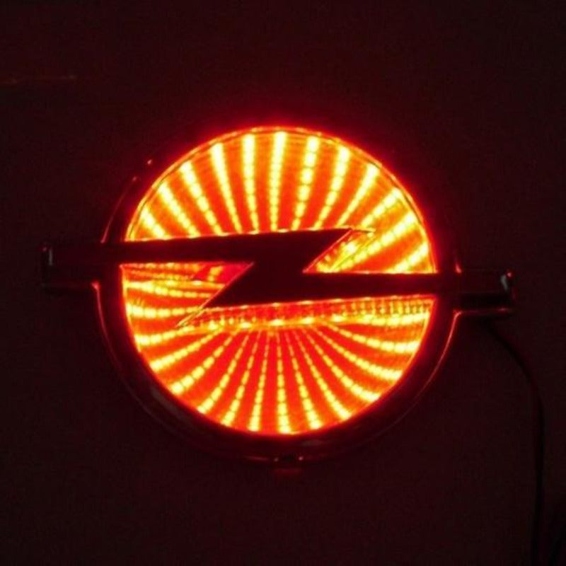 Tiktok OPEL  Logo Light Red White Blue 3D 5D