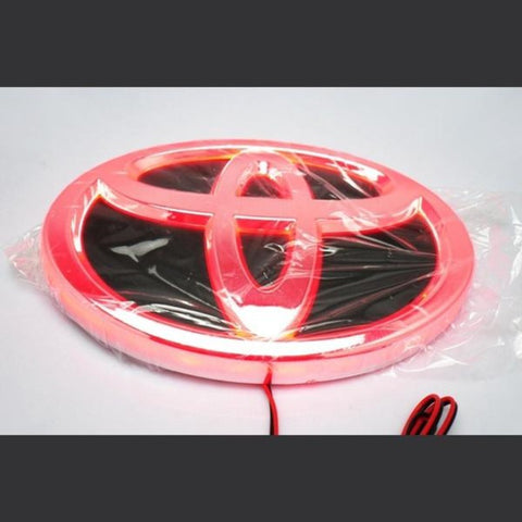 Image of Tiktok TOYOTA  Logo Light And Rear Logo Light Red White Blue 4D 5D