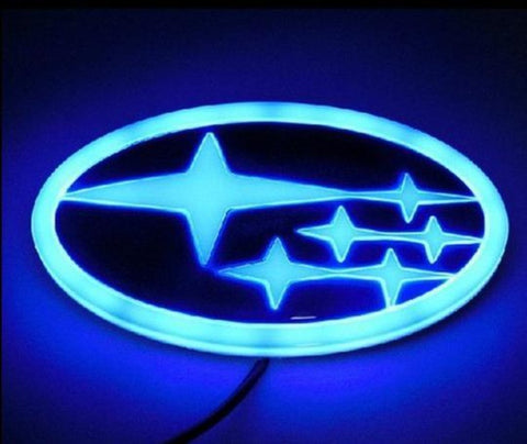 Image of Tiktok SUBARU  Logo Light Red White Blue 4D