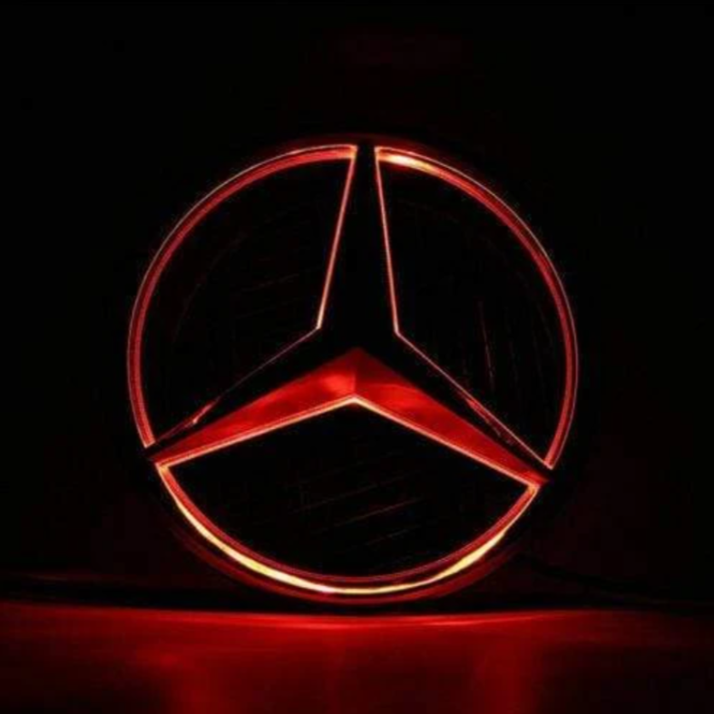 Tiktok MERCEDES BENS  Front Center Logo Light And Rear Logo Light
