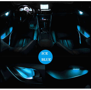 Tiktok 4pcs Car Ambient LED Light Auto Inner Door Bowl handle Armrest Light