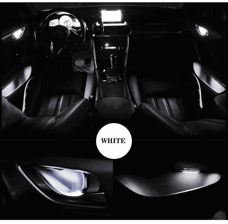 Tiktok 4pcs Car Ambient LED Light Auto Inner Door Bowl handle Armrest Light