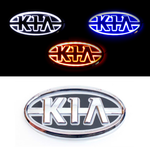 Image of Tiktok KIA Front Logo Light And Rear Logo Light Red White Blue 4D 5D