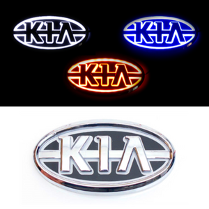 Tiktok KIA Front Logo Light And Rear Logo Light Red White Blue 4D 5D