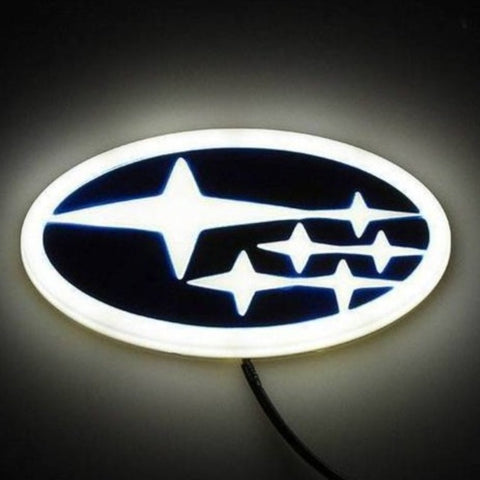 Image of Tiktok SUBARU  Logo Light Red White Blue 4D