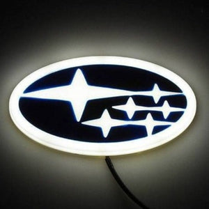 Tiktok SUBARU  Logo Light Red White Blue 4D