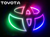 Toyota colorful Led Brake discoloration Emblem Logo Light