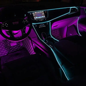 Tiktok 5m car interior accessories atmosphere lamp EL cold light line with USB