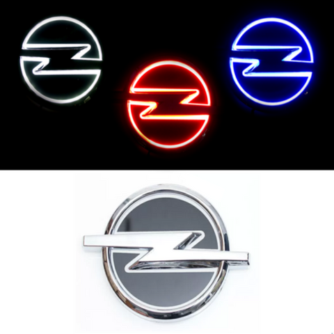 Image of Tiktok OPEL  Logo Light Red White Blue 3D 5D