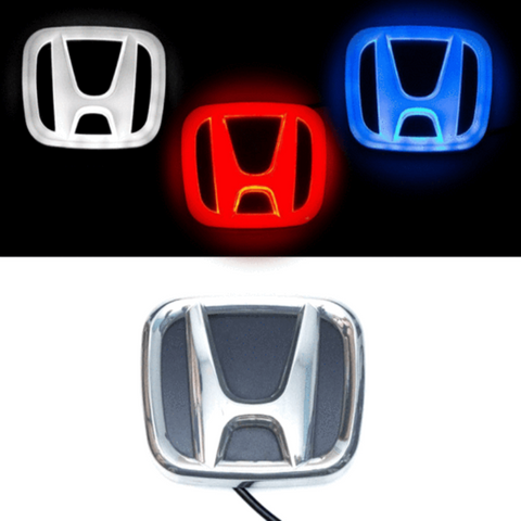 Image of Tiktok HONDA Civic  Front Logo Light And Rear Logo Light Red White Blue 4D 5D