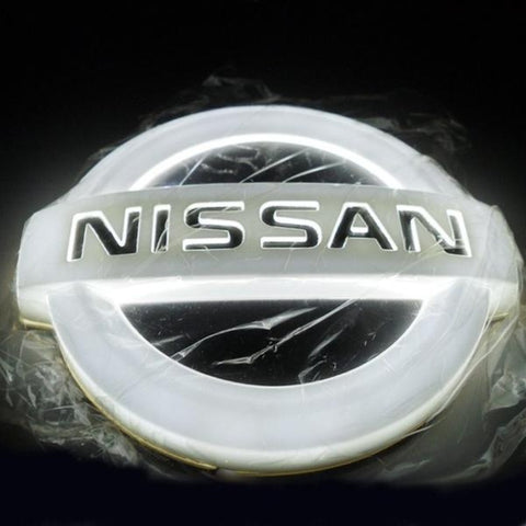 Image of Tiktok NISSAN Rear and Front Logo Light Red White Blue 4D 5D