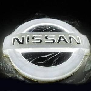 Tiktok NISSAN Rear and Front Logo Light Red White Blue 4D 5D