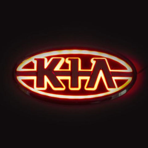 Image of Tiktok KIA Front Logo Light And Rear Logo Light Red White Blue 4D 5D