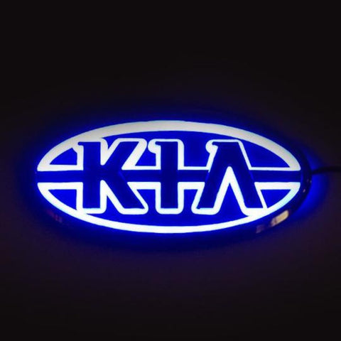 Image of Tiktok KIA Front Logo Light And Rear Logo Light Red White Blue 4D 5D